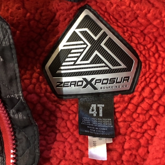 Lot of 2 Toddler Boys Jackets Faded Glory Fleece Reversible ZeroXposur Hooded 4T - Picture 11 of 11